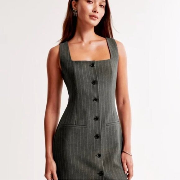 Abercrombie & Fitch Dresses & Skirts - Abercrombie & Fitch Mara Square Neck Mini Dress XS Tall
